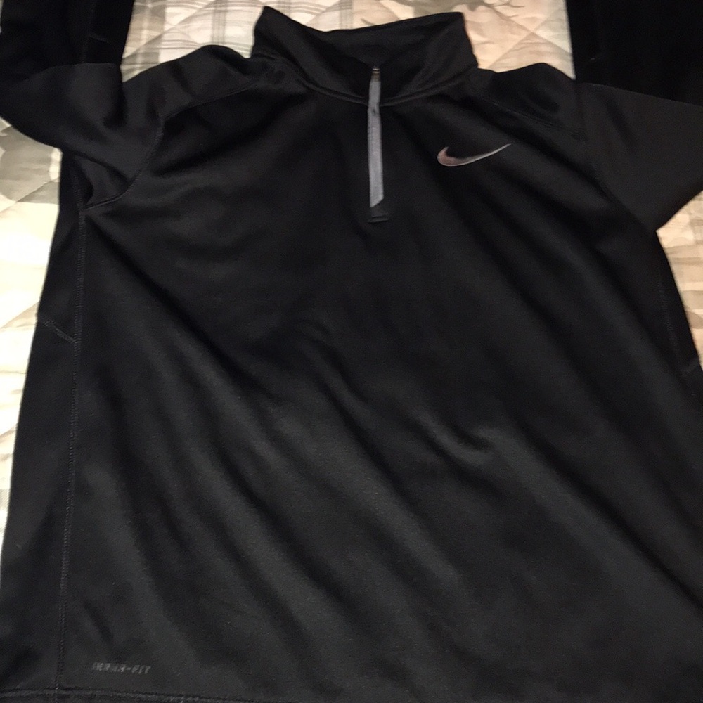 Nike Black THERMA-FIT 1/4 Zip Athletic Top